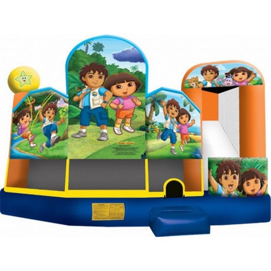 Inflatable Dora & Diego 5 In 1 Combo