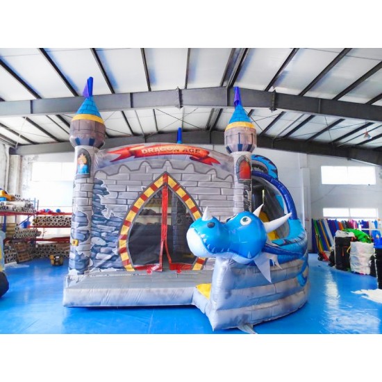 Dragon Inflatable Bouncy Slide 