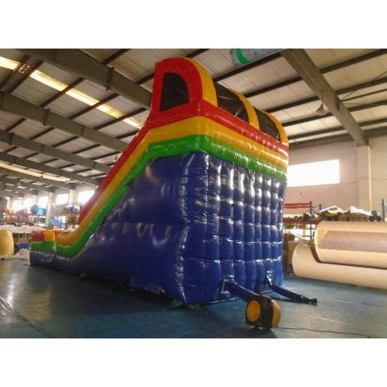 Inflatable Single Lane Dry Slide