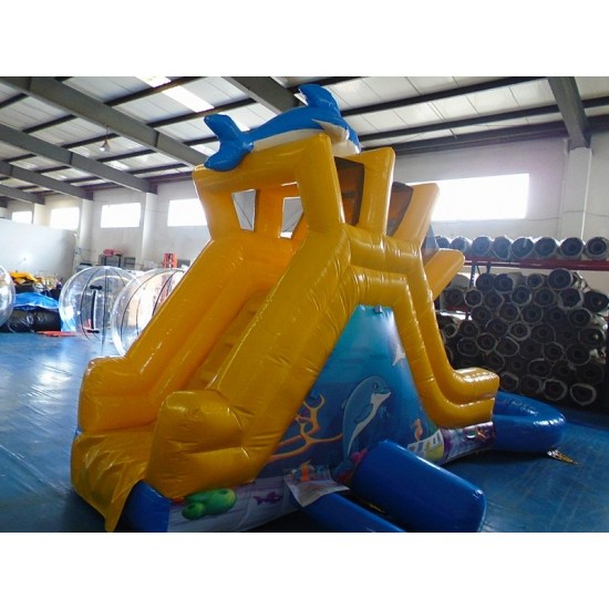 Inflatable Garden Slide Dolphin