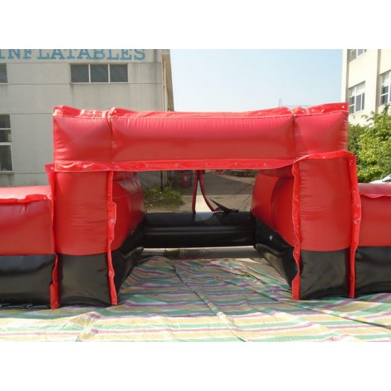 Inflatable Soccer Field Black Red